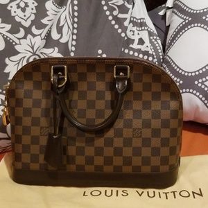 Authentic Louis Vuitton Alma PM Damier handbag purse bag